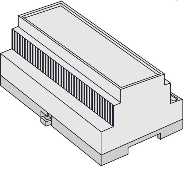 Series 1570 Cajas carril DIN